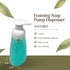 Clear Plastic Foaming Bathroom Countertop Soap Dispensers, Refillable Pump Bottles for Liquid Soap, 3 Pack