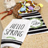 18x26 Inch, Set 2 ARKENY Easter Kitchen Towels - Green Wreath Dish Towels, Ultra Absorbent, Bar Drying Cloth, Happy