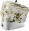 Toaster Cover, 2 Slice Bees Flowers, Bread Toaster Oven Cover with Pockets, Small Kitchen Appliance Protector
