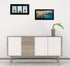Golden State Art 7x14 Black Wood Frame for Three 4x6 Pictures with 3-Opening Black Mat Color, Portrait or Landscape