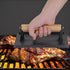 2 Pack 8 4 Inch x Cast Iron Grill Press, Flat Heavy Weight Chef Press Bacon Griddle Press with Wooden Handle, Steak