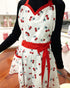 Wrapables Sweet Cherries Adjustable Flirty Hostess Apron
