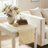 15 36 Inch, yuboo Small Scalloped Table Runner x Vintage Short Champagne Coffee Table Cover, Dresser Scarf for Bedroom