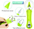 DIANCHU 2 Pieces Melon Baller Scoop Set - 4 In 1 Stainless Steel Fruit Tool Set for Melon Baller, Carving Knife, Seed