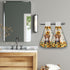 Set 2, Summer Giwawa Highland Cow Kitchen Hanging Towel of Sunflower Cattle Hand Tie Towel with Loop & Hook, Wood Board