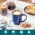 Set 6, 12 Oz vancasso STARRY Ceramic Coffee Mug of Tea Cups with Handle for Latte, Tea, Cappuccino, Milk, Cocoa
