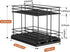Mystozer 7.08" Wx10.43 Dx8.26 2 2 Pull Out Spice Rack Organizer for Cabinet, Slide Out Spice Racks, Easy to Install, H