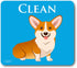 Funny Corgi Dog Butt Dishwasher Magnet, Reversible Clean Dirty Sign, Strong Kitchen Dish Indicator, 3.5x3.1