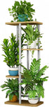 LINZINAR Plant Stand Indoor 4 Tier 5 Potted Multiple Plant Shelf Stands