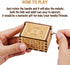 1 Set ukebobo Wooden Color Painted Music Box I Love You to The Moon and Back Color Painted Music Box, Gifts