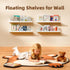 sothfubo Storage,17 Inch Set 4,Wall 17 inch) Nursery Book Shelves,Kids Bookshelf and Toy Metal Floating Shelves