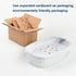 Ceramic Soap Dish, Self-Draining Soap Holder, Double Layer Marble Blue, Easy to Clean