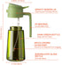 16oz/470ml 2 1 CXINYI - Olive Oil Dispenser for Kitchen with Stickers - in Olive Oil Sprayer for Cooking, Air Fryer