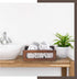 Set of 2 Wooden Countertop Baskets for Kitchen, Bathroom, Pantry | Rustic Nesting Boxes, Wall Mount Upgrade