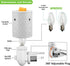 STAR MOON Ceramic Wax Melt Warmer - Plug in Scented Wax Warmer with Two Bulbs for Fragrance Oil