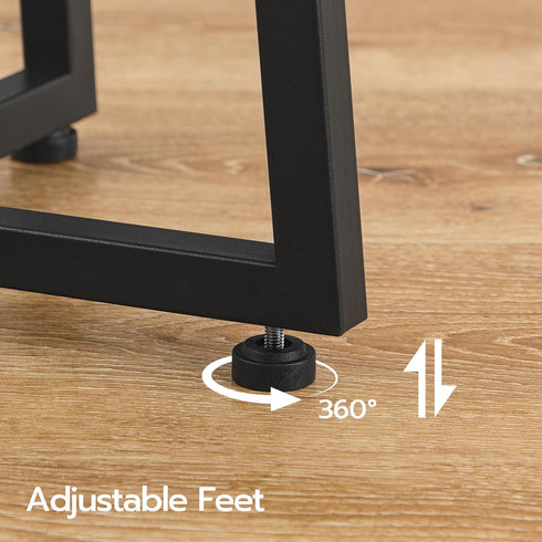 15.7" BF95BZ01 HOOBRO Side Table, Round End Accent Table with Sturdy Metal Frame, Round Nightstand, for Living Room