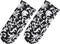 uxcell 2Pcs Pot Handle Covers, Heat Resistant Sleeve for Iron Skillet, Kitchen Baking Supplies, Black Flower Pattern