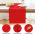 2 Pack 12 24 Inch Red Small Short Table Runner x Solid Color Runners Coffee Table Dresser for Daily Party Home