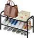 Closet, 2-Tier 4-8 viewcare Shoe Rack for Small Shoe Rack for Entryway & Garage, Sturdy Metal Construction, Shoe