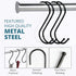 30 Pack Black S Hooks for Hanging, 3.5 Inch Heavy Duty Durable Metal Hooks for Hanging Jeans, Kitchen Utensils, Plants,