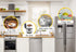 TeamFar Cake Pan Set, 4'' & 6'' & 8'' & 9 ½'' Stainless Steel Round Baking Pans for Baking, Steaming, Serving