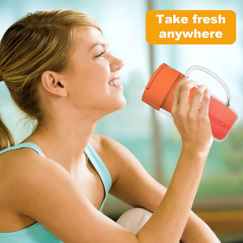 Portable Blender, 10 oz Mini for Smoothies, Fruits, and Veggies, Rechargeable USB, Easy to Clean, Suitable for