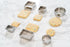 Bakerpan Round Stainless Steel Cookie Cutter Set, Circle Biscuit Cutters (2 Inch & 3 Inch)