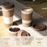 Set, Nucookery Ceramic Travel Coffee Mug Coffee Tumbler with Silicone Lid and Non-Slip Sleeve, Unique To Go Mug, Gifts