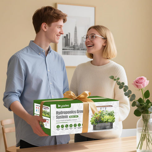 12 Hydroponics Growing System Indoor Garden: Pods Indoor Herb Garden Kit with LED Grow Light Plant Germination Kit