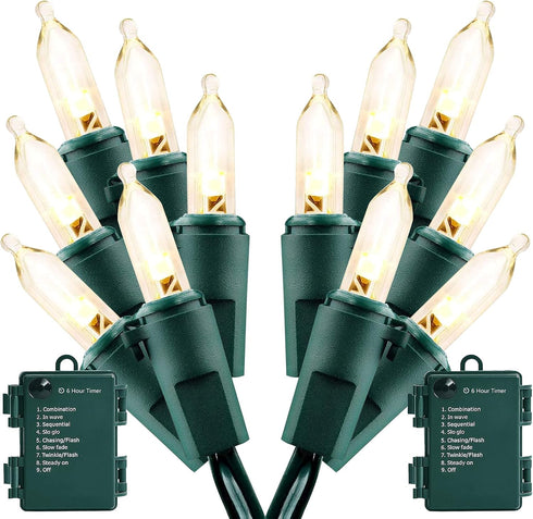 Christmas Lights - Battery Operated String Lights 50 LED String Lights Mini