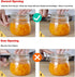 ComSaf Airtight Glass Canister Set of 3, 34oz Food Storage Jar - Square Storage Container with Clear Preserving Seal
