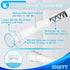 Small Tension Rods 16 to 28 Inch, Adjustable Shower Spring Tension Rod for Windows
