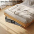 homyfort Under the Bed Shoe Organizer, Fits 12 Pairs & 4 Pairs Boots, Set of 2, Sturdy & Breathable Materials