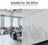 Finnez Window Film Privacy and Light Protection Sticker Film, Frosted Look Static Cling for Home Office, 17.5'' x 157.4"