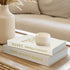 Braveriky Set 2 Aesthetic Decorative Books - Fake Books Storage Box for Decoration - of Linen Coffee Table Decor