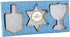 The Dreidel Company Stainless Steel Hanukkah Cookie Cutters, Menorah, Dreidel, Star Shapes