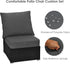 Set, 6 Inch Giantex Patio Cushion Deep Seat and Back Cushion, Outdoor Chair Pads with Ties, Cushion Replacement