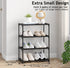 4 (16.3" Closet Autonomier Tier Extra Small Shoe Rack Wide), Narrow Stackable Shoe Shelf for Kids Toddler Adult