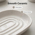 WUCYLKA (1 Pack) Ceramic Marble Pattern Soap Dish, Textured Raised Soap Saver Tray for Shower Bathroom Kitchen Sink