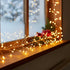 240 10ft QBIS LED Christmas Cluster Lights, Warm White Fairy Lights on Copper Wire, Plug in, Christmas Tree Lighting