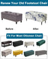 Bands,M,10 CRFATOP Printed Rectangle Ottoman Stool Cover Stretch Folding Storage Footstool Bench Slipcovers Upholstered