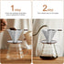 Pour Over Coffee Dripper, Professional Paperless Drip Brew Cone Maker with Reusable Stainless Steel Filter, 1-4 Cup
