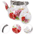 Enamel Pot China Teapot: Retro Stovetop Kettle, Hot Tea Pot Infuser for Boiling Kettle, Japanese-style