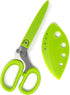 Norpro Multi Blade Herb Scissors with Blade Cleaner, 8-inch, Green
