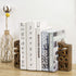 2 Set MyGift Book Ends Christian for Shelves, Wood Bookends Carved in Read and Pray Block Letters, Decorative Book