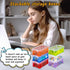 6Pack Colorful Small Plastic Containers, 5.3" X 3.0" X 2.0" - Stackable Mini Storage Box with Lid for Jewelry, Crafts