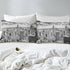Erosebridal City Building Bedding Set King, New York Theme Comforter Cover, Urban Bedspread with 2 Pillow Cases
