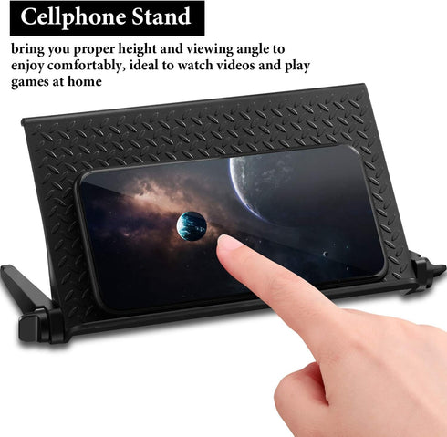 2 Home(8.5 4.5 Inch,Black) Blulu Pieces TV Top Shelf Adjustable Screen Shelf TV Monitor Top Bracket for Cellphone