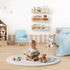 16.5 Inch Set 3 Floating Wall Nursery Book Shelves for Bedrooms Kids Natural Color Wooden Baby Book Shelf for Kids