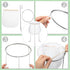 2 Pack White and Silver Jelly Strainer Stand with Bag Reusable Jelly Filter Bags for Straining Stainless Steel Sieve